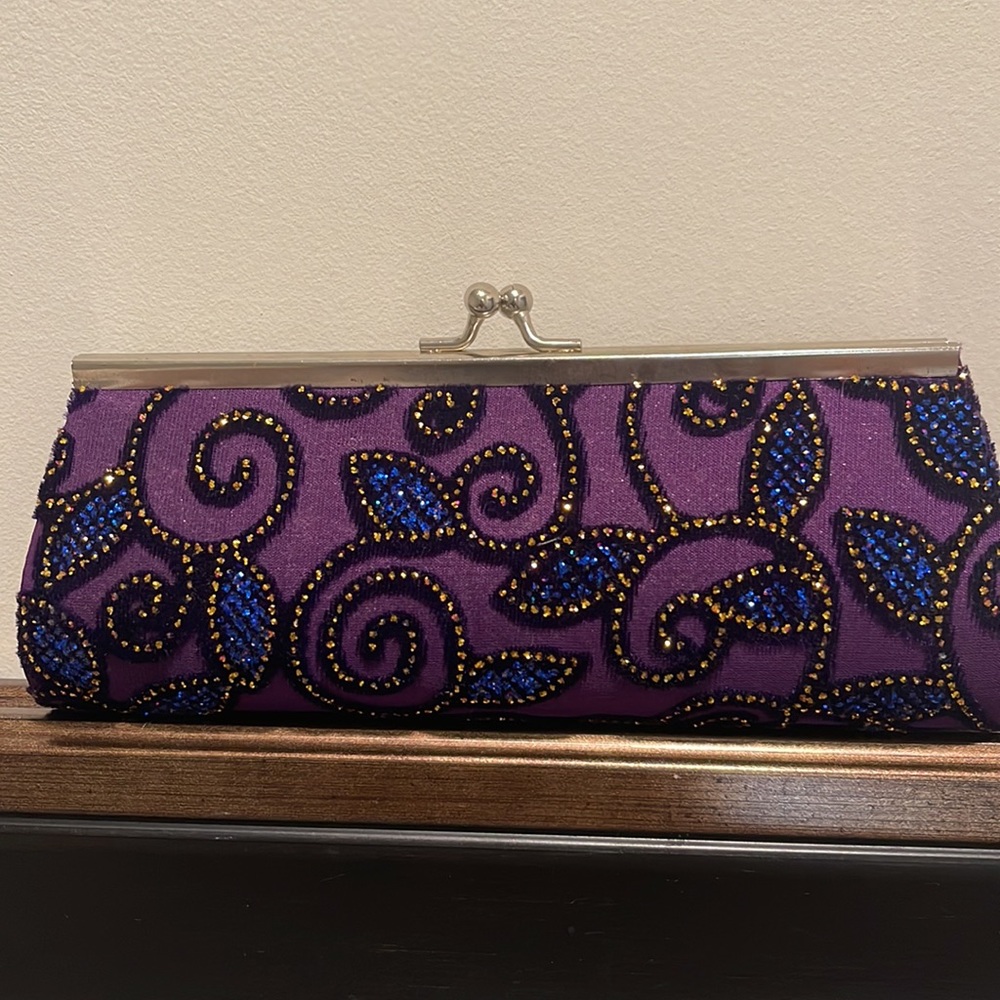 Purple 3D Printed Shimmer Purse